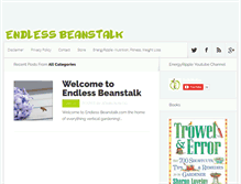 Tablet Screenshot of endlessbeanstalk.com
